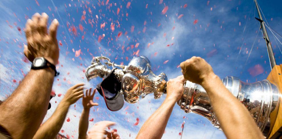 Trophy Being Raised